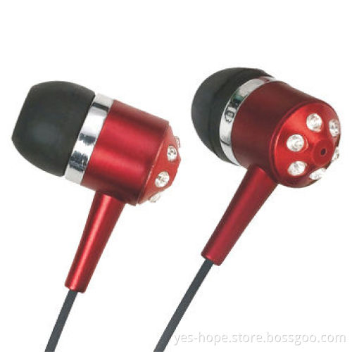 Wired Earphones with 3.5mm Stereo Plug and Plastic EarlapNew